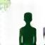 Icon of leaves growing from someone's head, representing mindfulness.