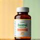Gut health probiotic supplement bottle