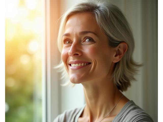 An adult, calm and focused, with a subtle aura of resilience, symbolizing mastery over stress and peak cognitive performance through the ArborVitae program.